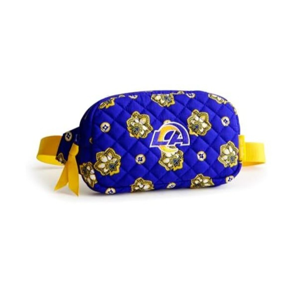 Vera Bradley Mini Belt Bag NFL Los Angeles Rams Blue Yellow Bandana NEW